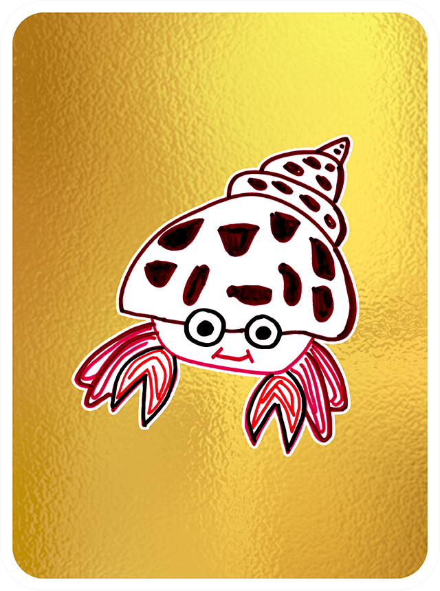 Happy Hermit Crab