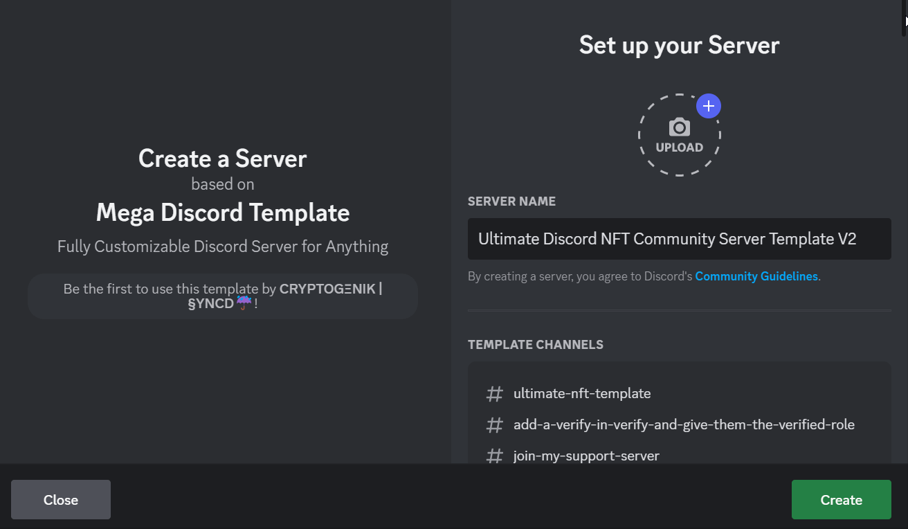 Discord Server Templates, Discord Template List