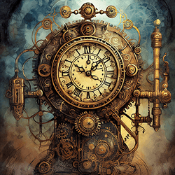Mysterious clock collection image