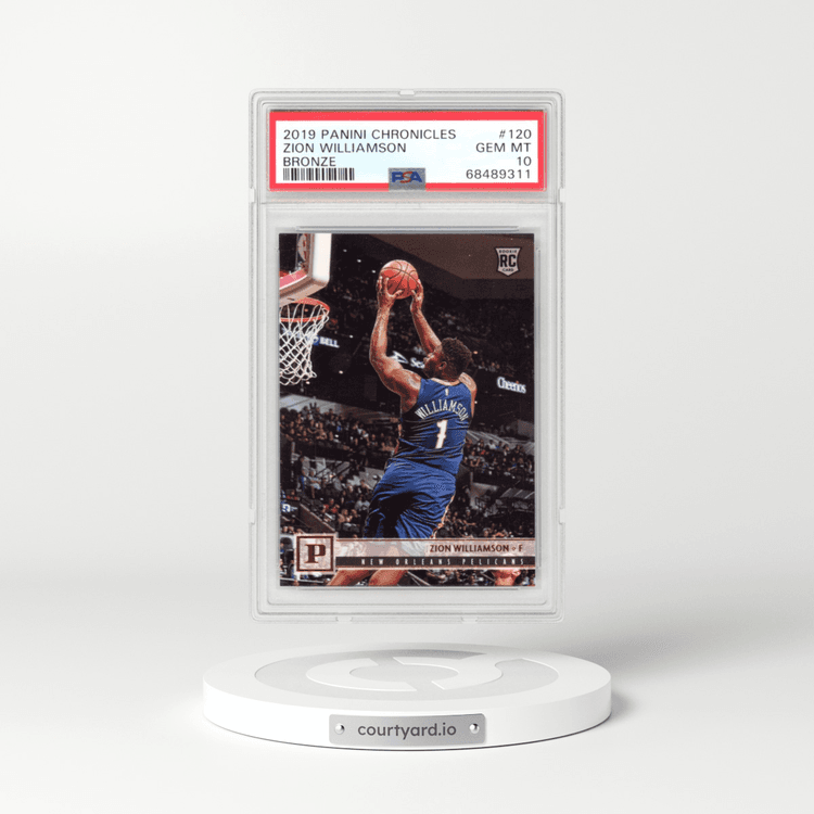 2019 Panini Chronicles #120 Zion Williamson - Bronze (PSA 10 GEM MINT)