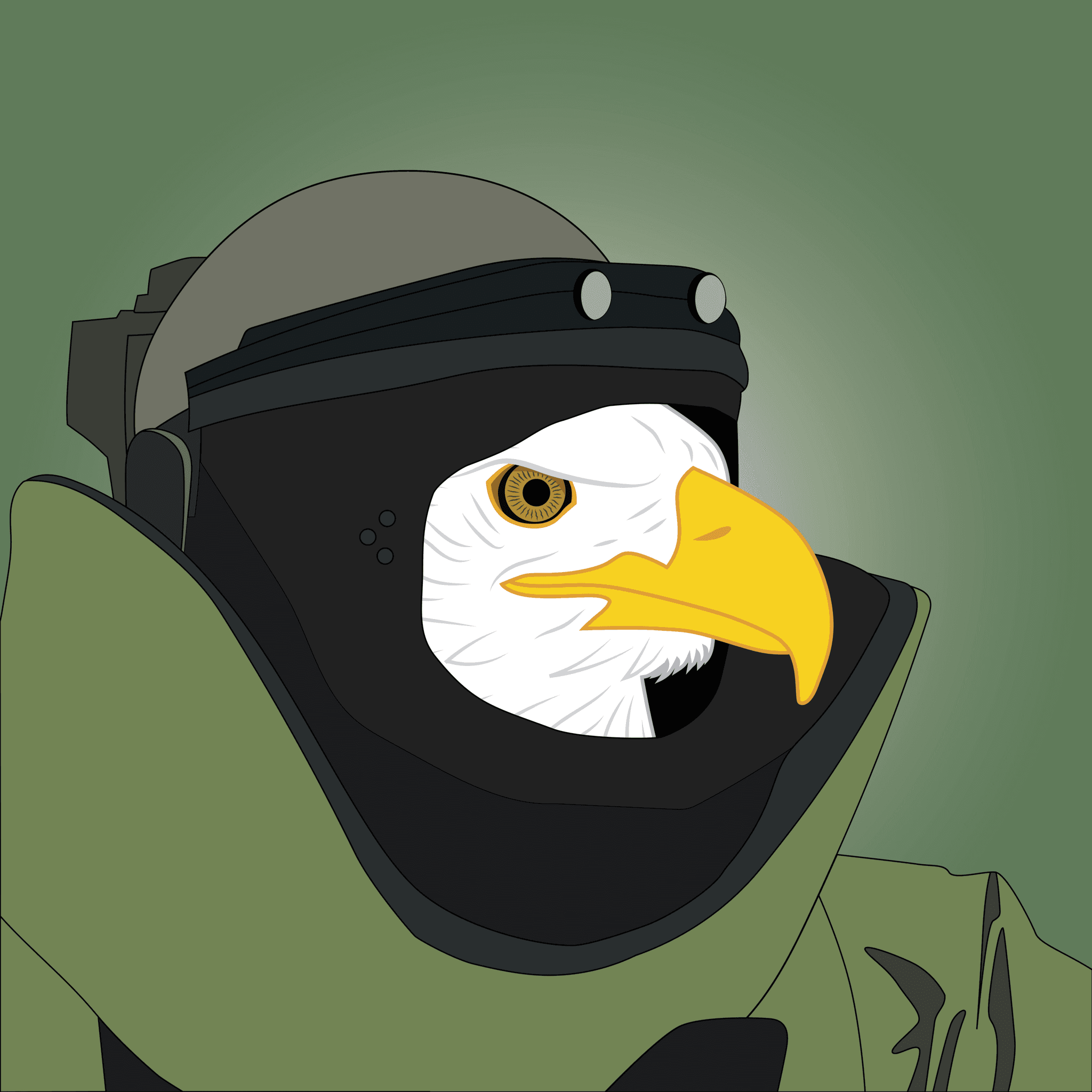 Eagle in Bomb Suit