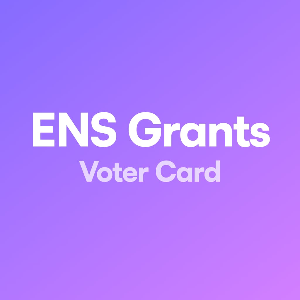 ENS Grants Voter Card