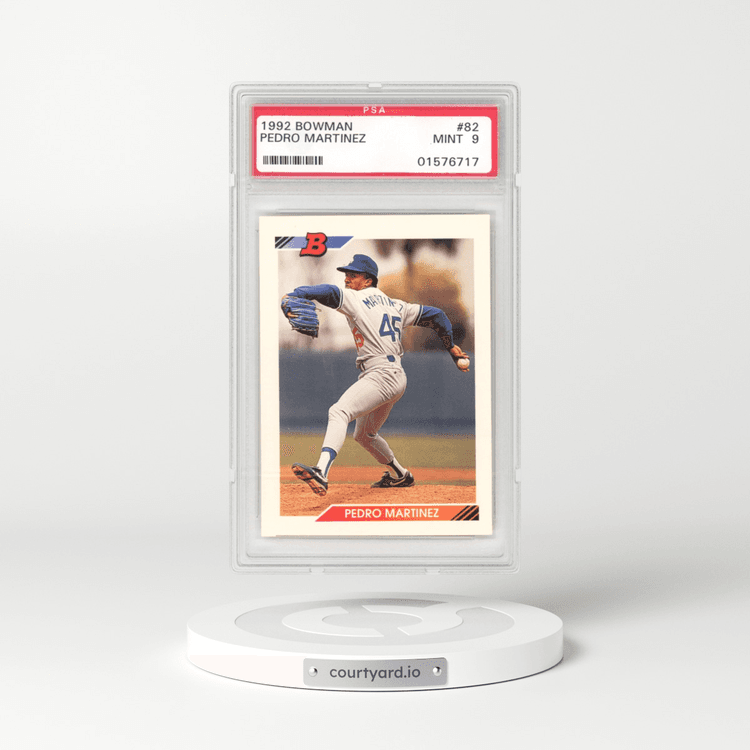 1992 Bowman #82 Pedro Martinez (PSA 9 MINT)