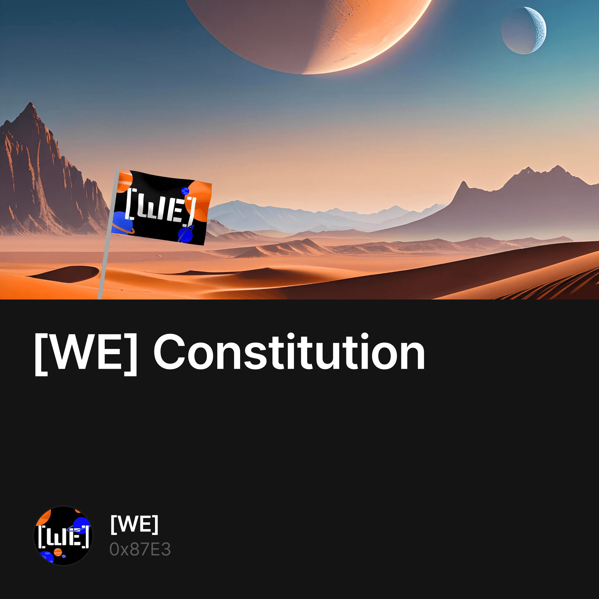 [WE] Constitution 2