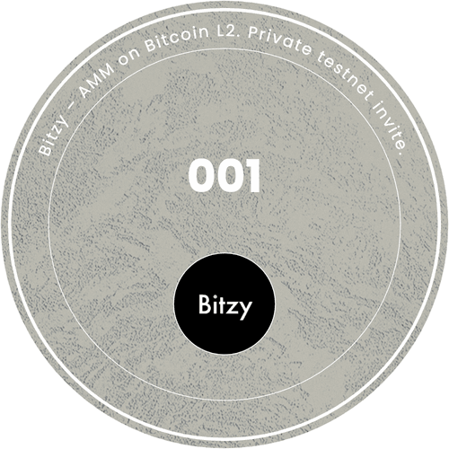 Bitzy – AMM on Bitcoin L2. Private testnet invite.