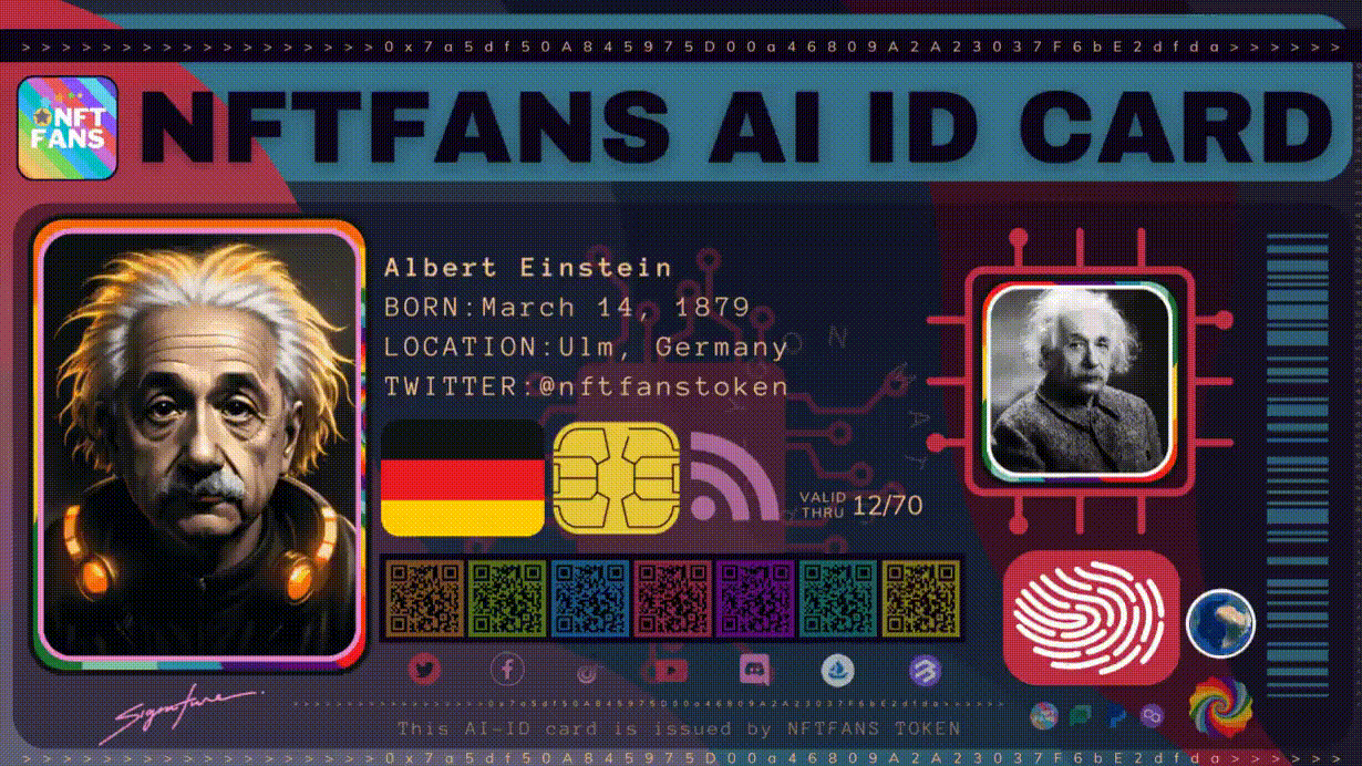 AI NFTs Albert Einstein