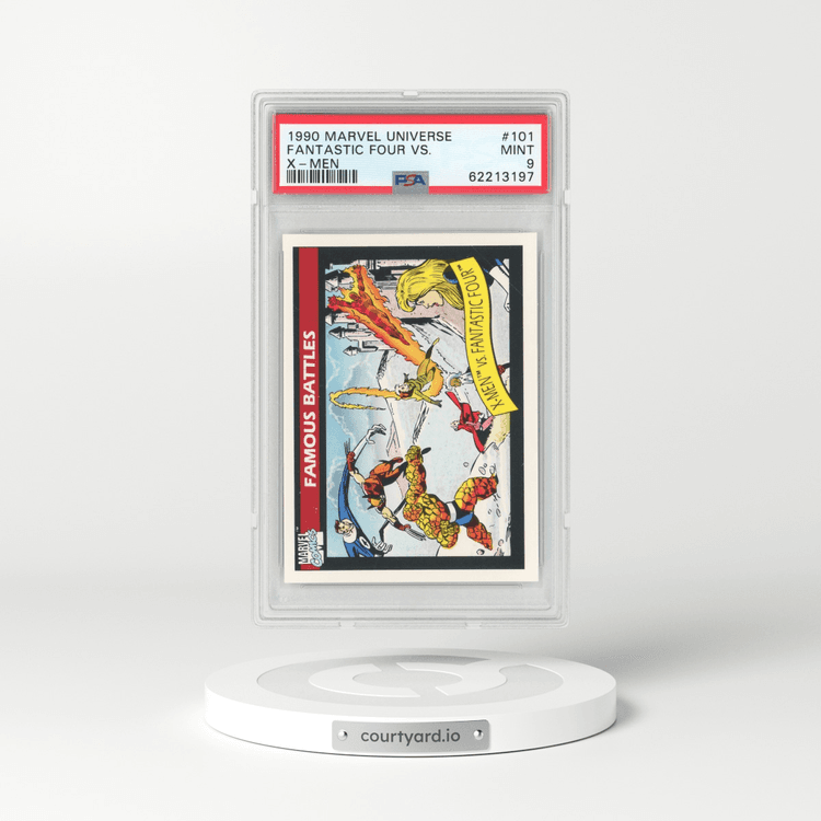 1990 Marvel Universe #101 Fantastic Four VS. X-Men (PSA 9 MINT)
