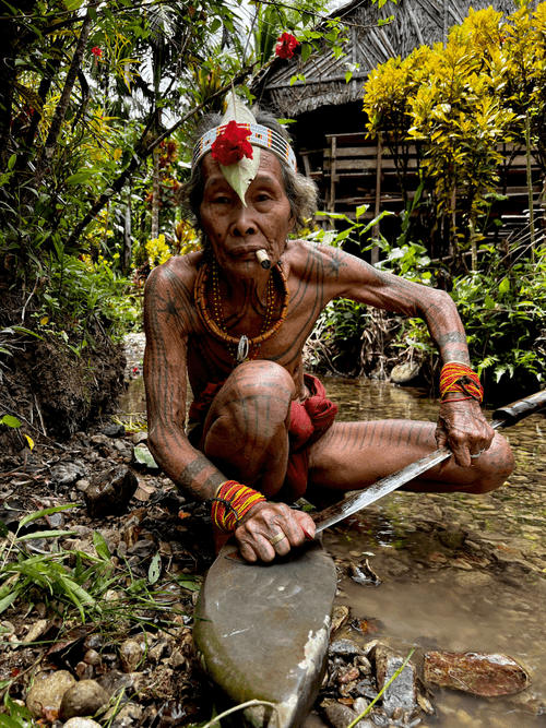 Mentawai tribe from Indonesia