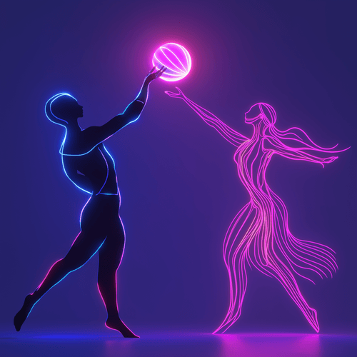 Dancing with the light of the soul