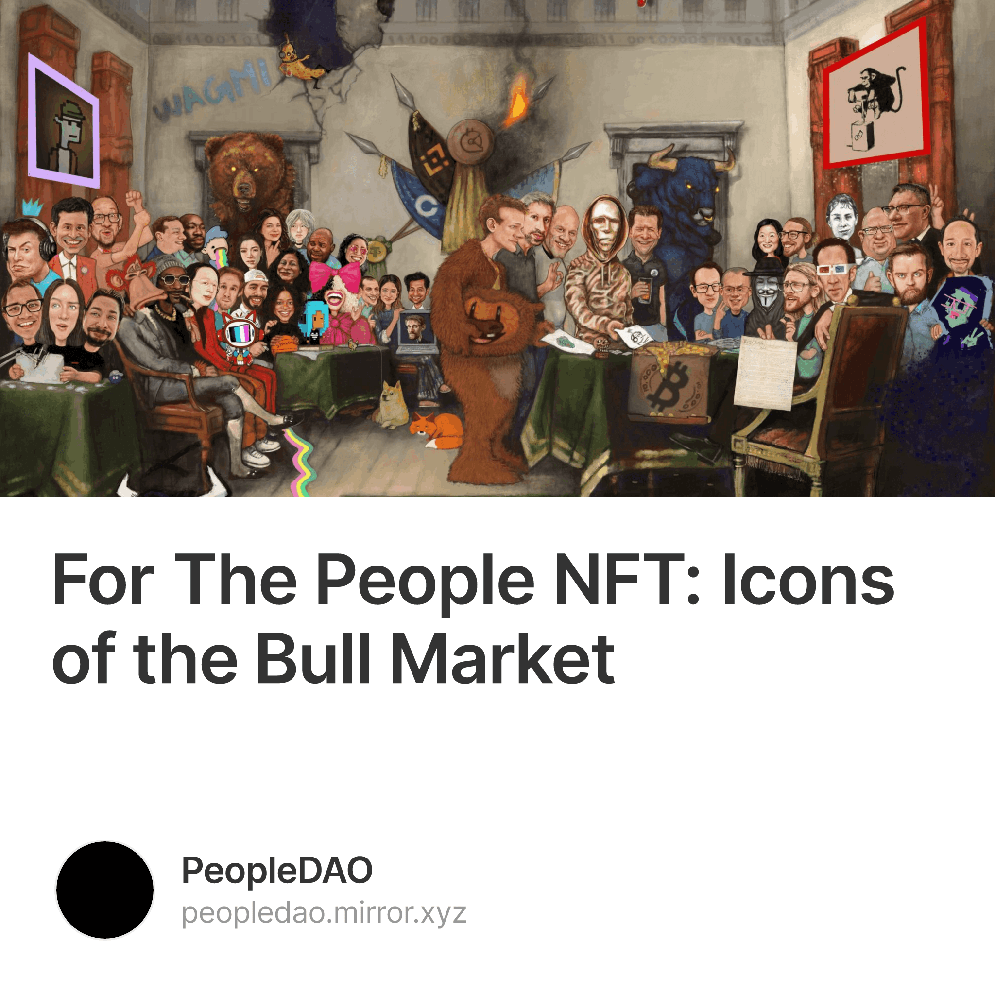 For The People NFT: Icons of the Bull Market 6