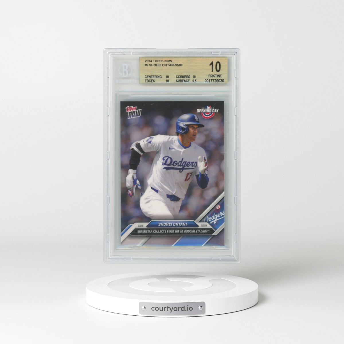 2024 Topps Now #9 Shohei Ohtani/9588* (BGS 10 PRISTINE)
