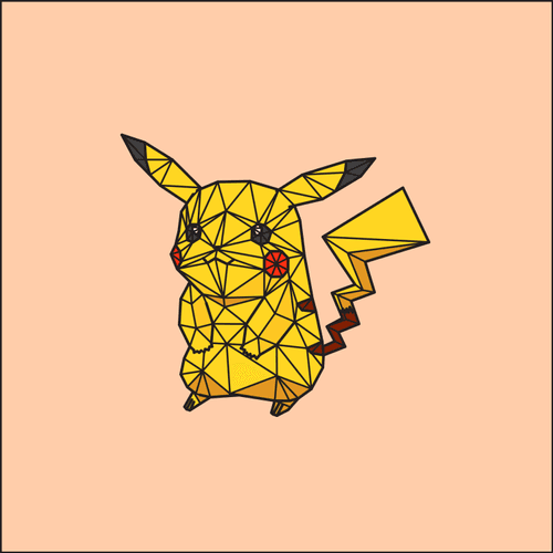 025 Pikachu - Geometric Pokemon | OpenSea 025 Pikachu - Geometric Pokemon | OpenSea