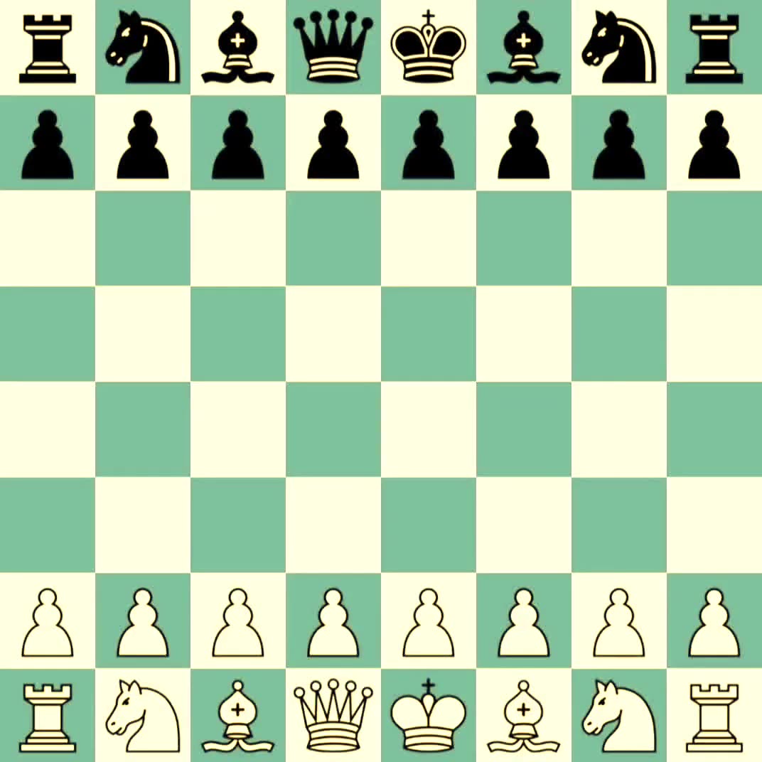 White side chessboard 