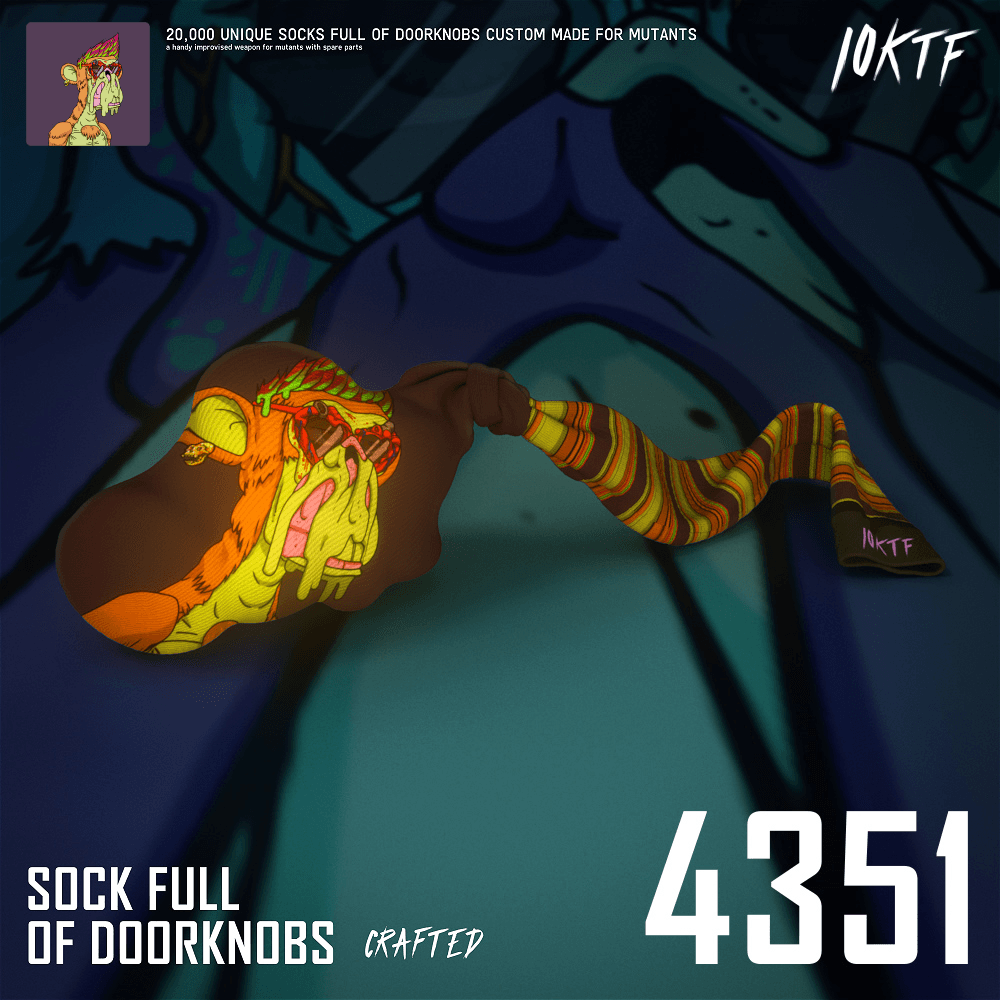 Mutant Sock Full of Doorknobs #4351