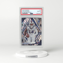 2023 Panini Phoenix #74 Stefon Diggs - SP-Silver Seismic (PSA 10 GEM MINT)
