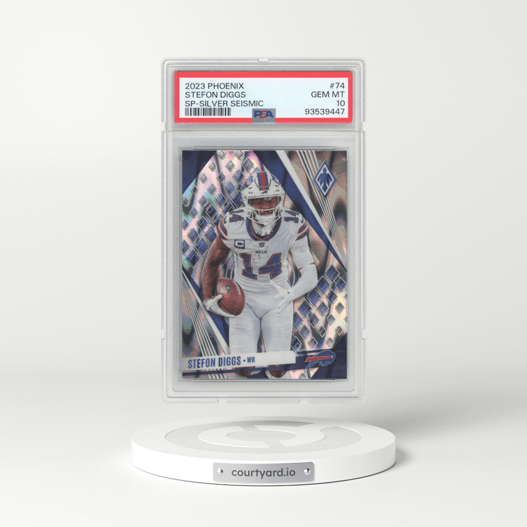 2023 Panini Phoenix #74 Stefon Diggs - SP-Silver Seismic (PSA 10 GEM MINT)