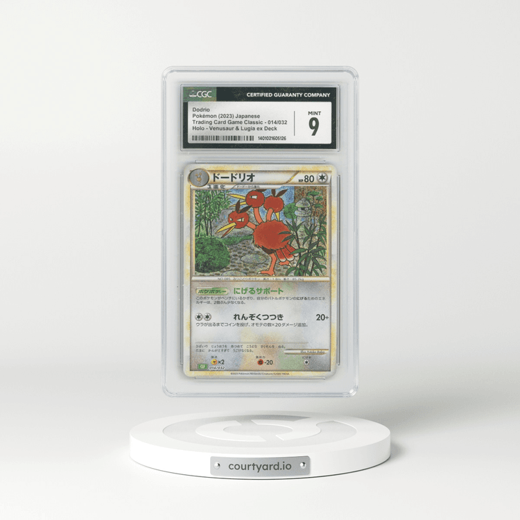 2023 Trading Card Game Classic - CLF, CLL, CLK #014/032 Dodrio - Venusaur & Lugia ex Deck - CLF Holo (CGC 9 MINT)