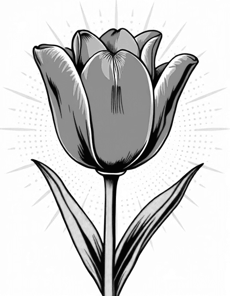 Tulips Pop Art