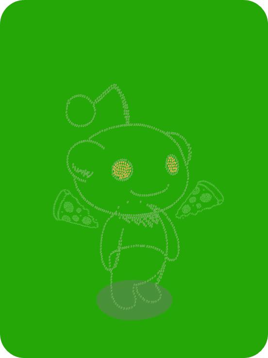 GREEN SCREEN NOT ASCII MAN