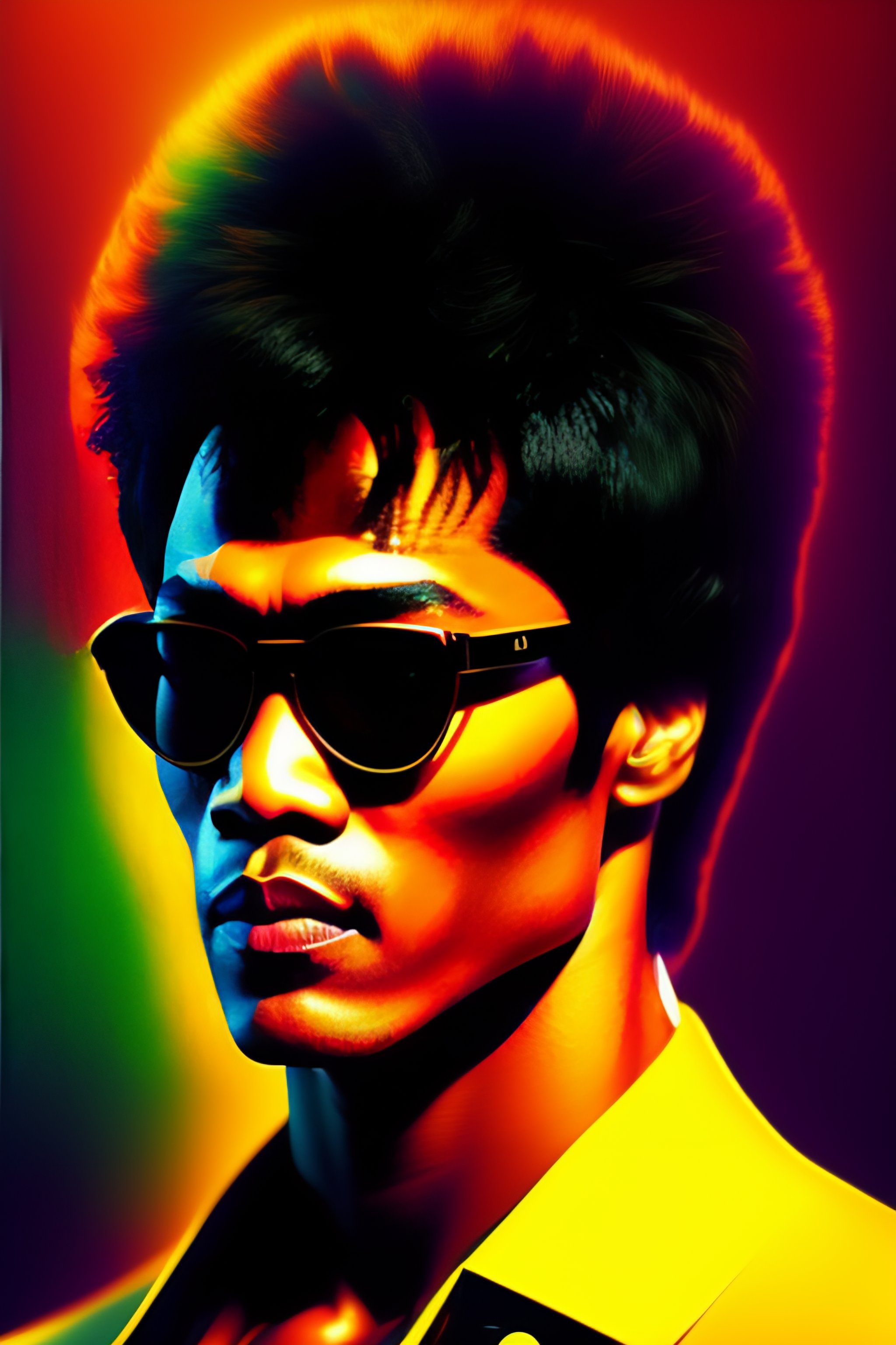 Morpheus from the matrix but he's bruce lee