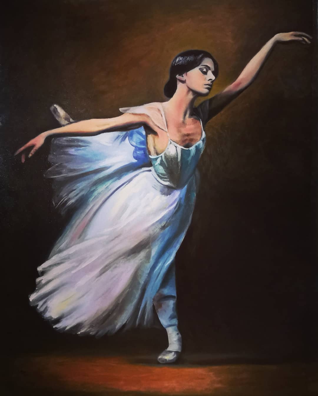 My Favourite Ballerina Allesandra Ferri - Signed Print Copy on Linen + Image + Painting Video