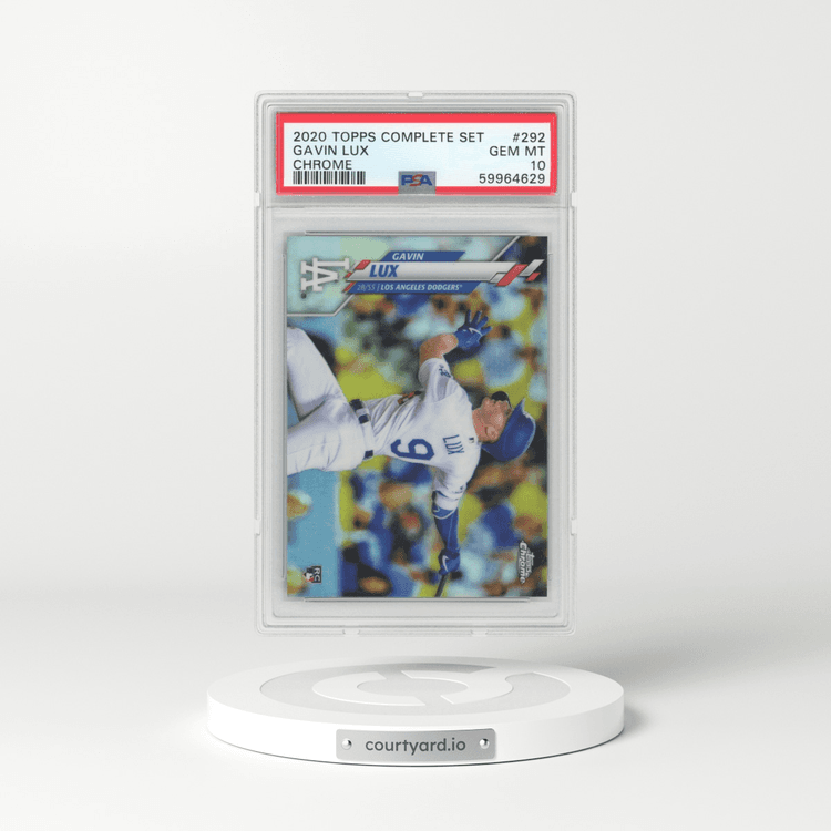 2020 Topps Complete Set #292 Gavin Lux - Chrome (PSA 10 GEM MINT)
