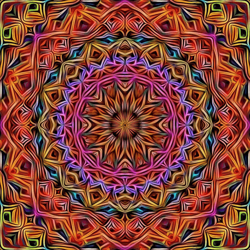 Mandalas Abstracts Glitch