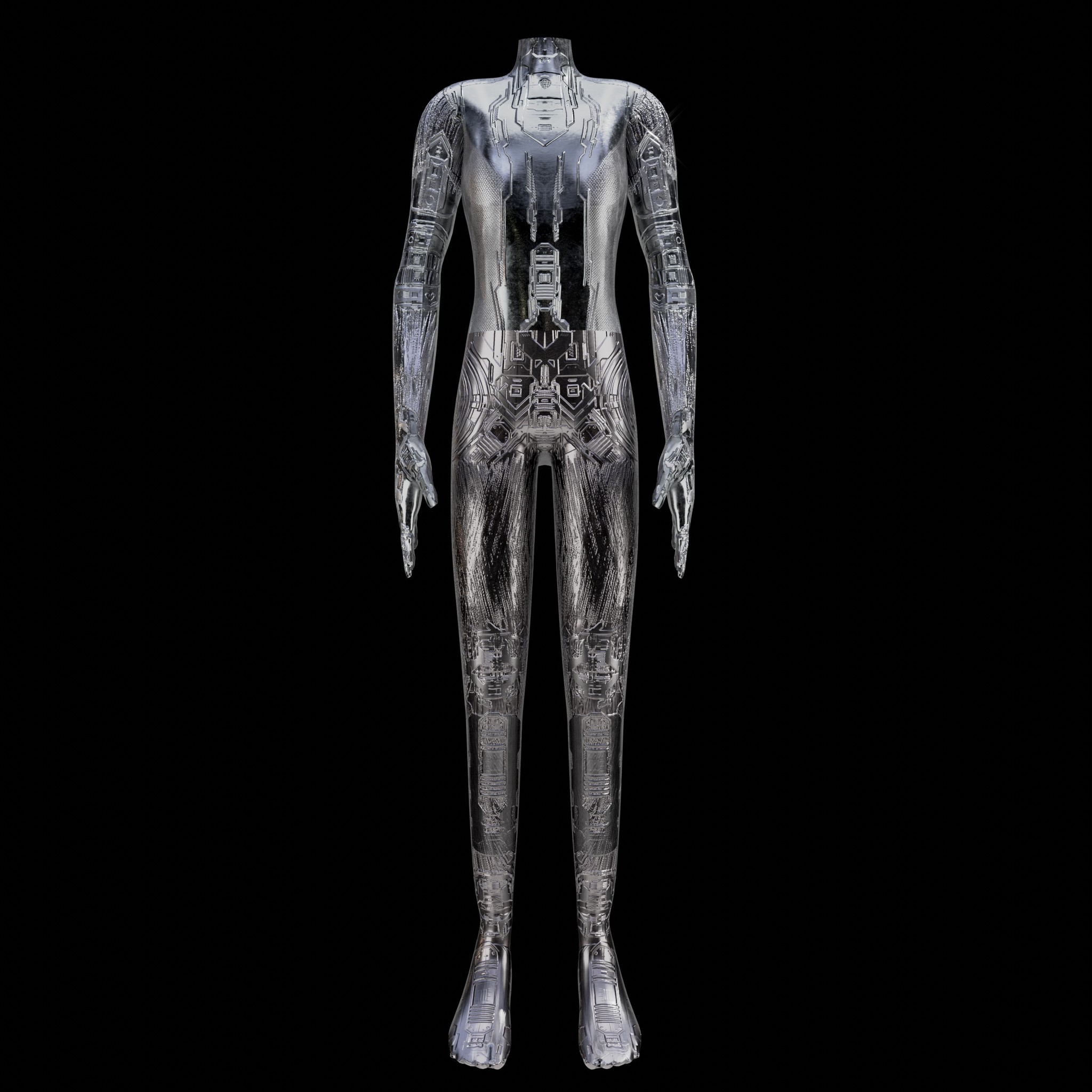 Robot Metal Body Suit
