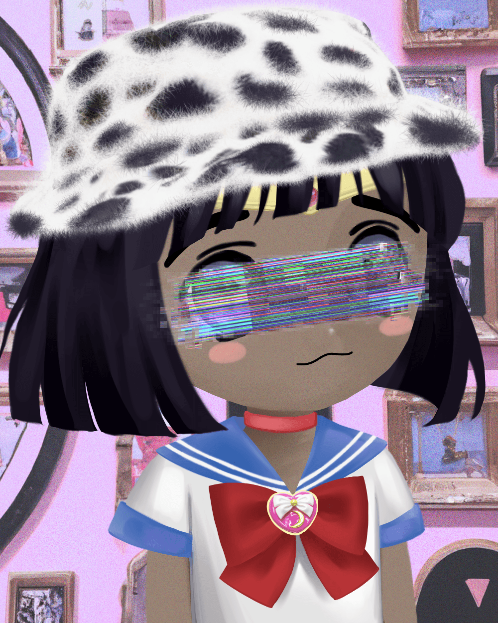 I made Mumei in her mv in roblox catalog avatar creator (also