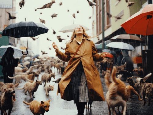 Raining cats and dogs