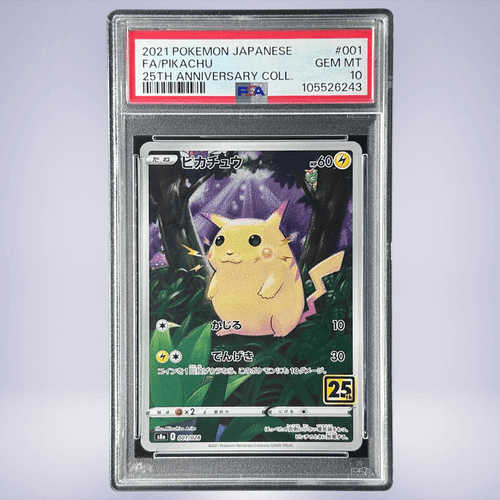 PSA 10 GEM MINT JAPANESE POKEMON 2021 PIKACHU 001/028 S8a