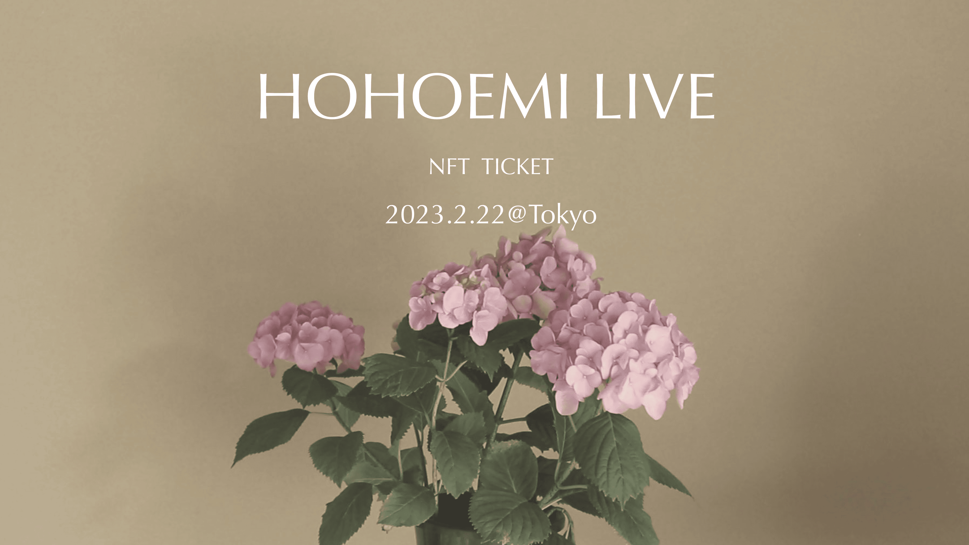  maishinta “HOHOEMI” 2023 2/22 LIVE TICKET@Private Salon （東京・広尾）