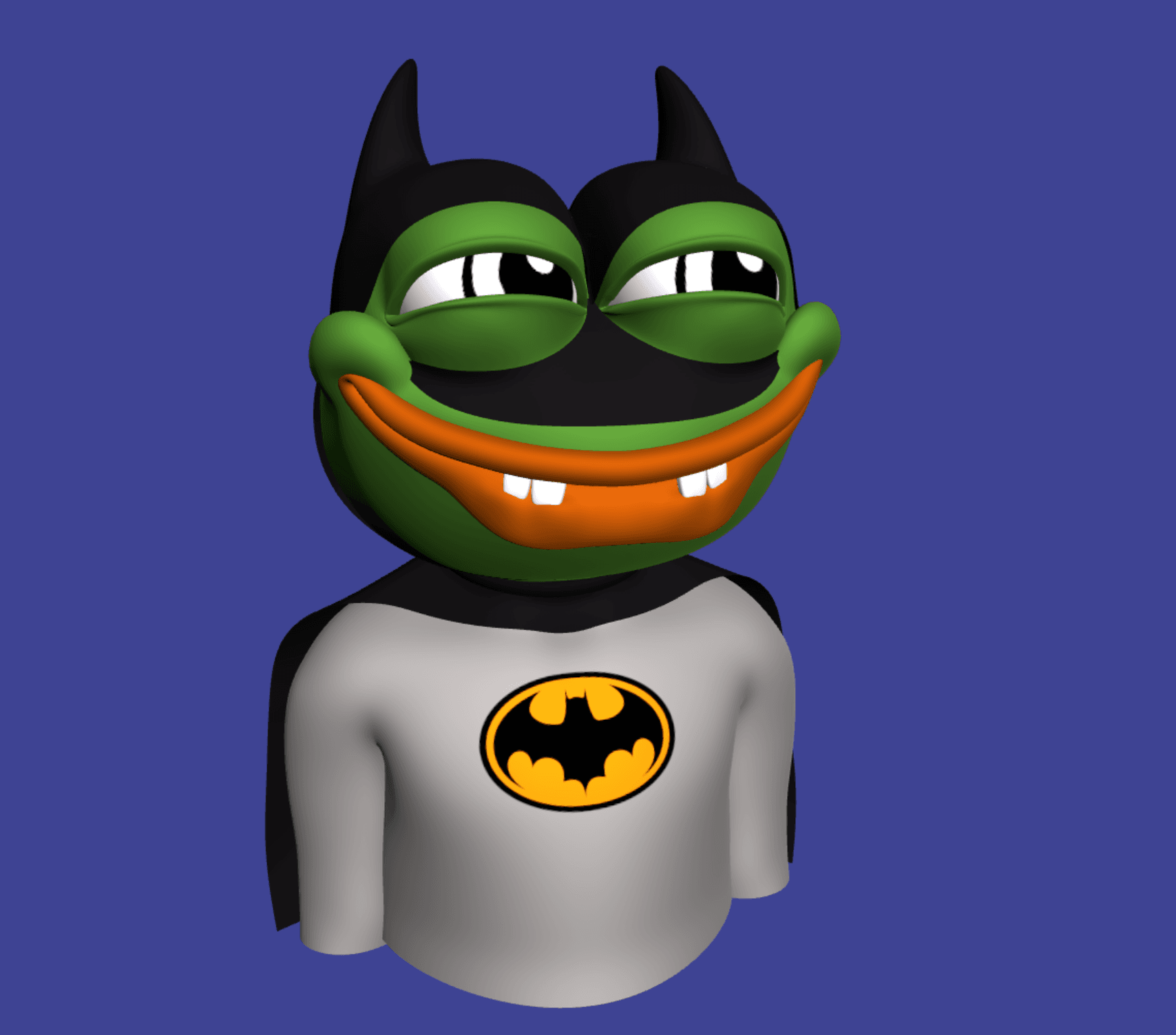Romantic Dark Knight Pepe 3D