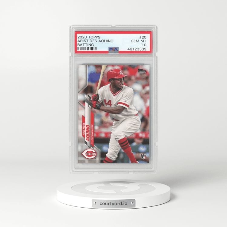 2020 Topps #20 Aristides Aquino (PSA 10 GEM MINT)