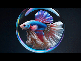 Betta in a Bubble