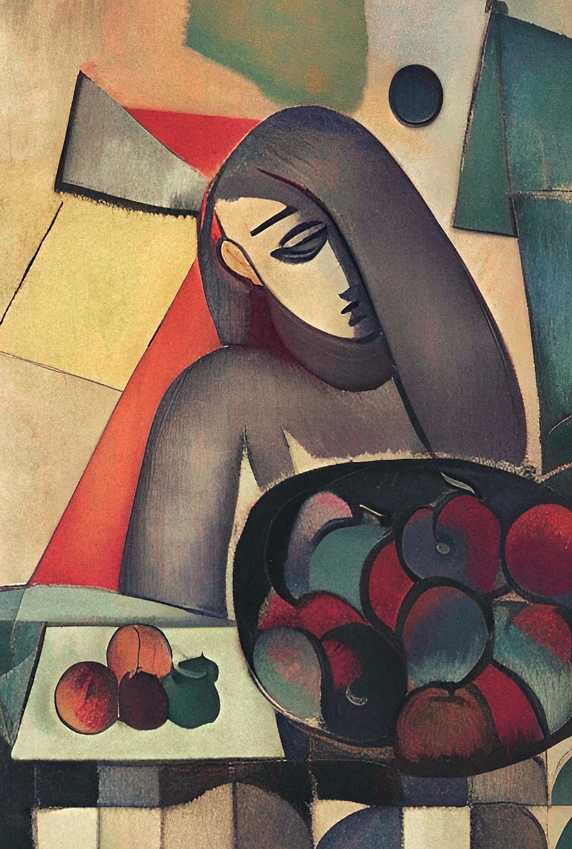 'Young Girl Selling Fruits' |Paolo Galleri|