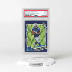 2023 Panini Donruss Optic #247 Anthony Richardson - Purple Shock (PSA 9 MINT)