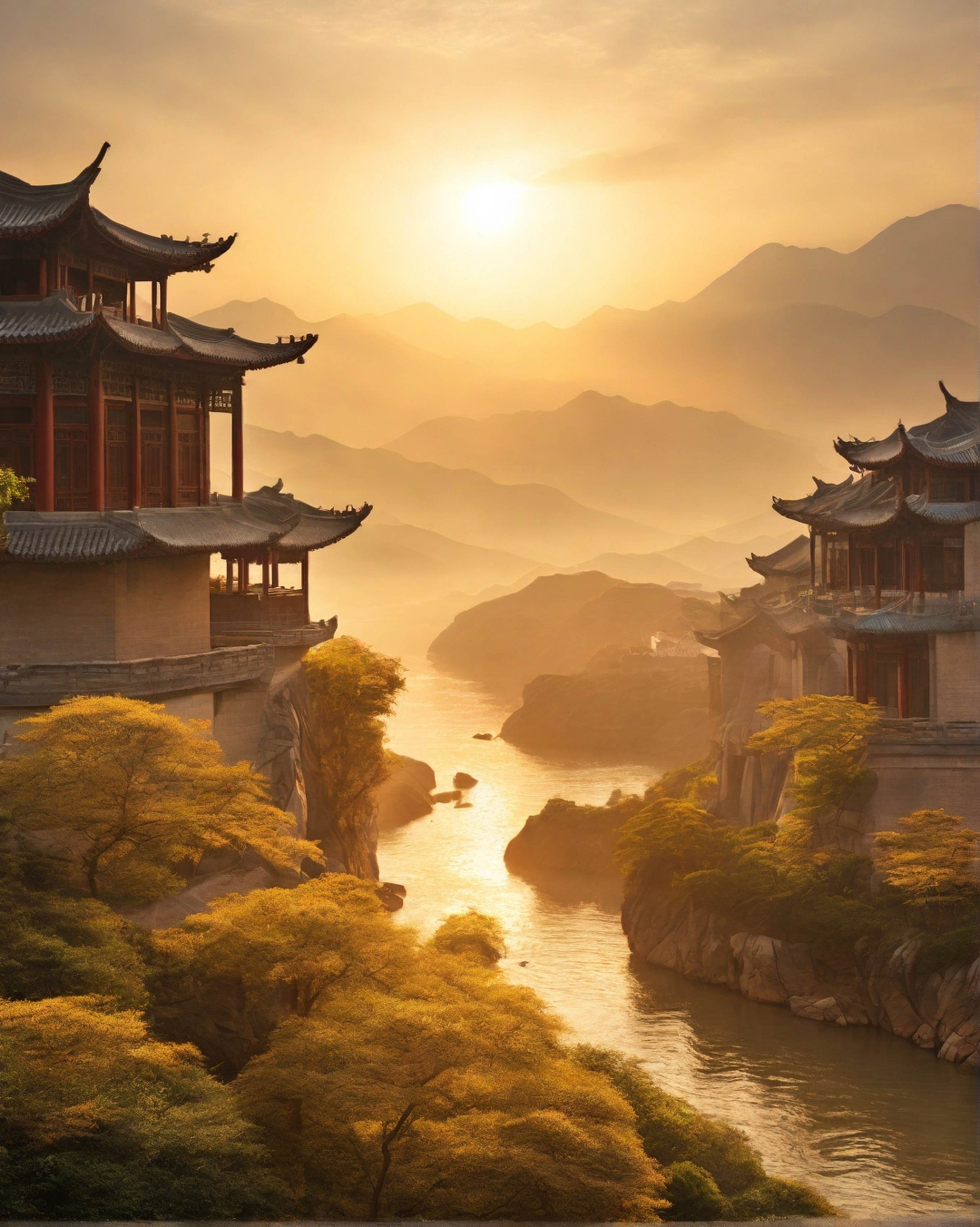 Nature's Detail: The Spectacular Sunrise in China