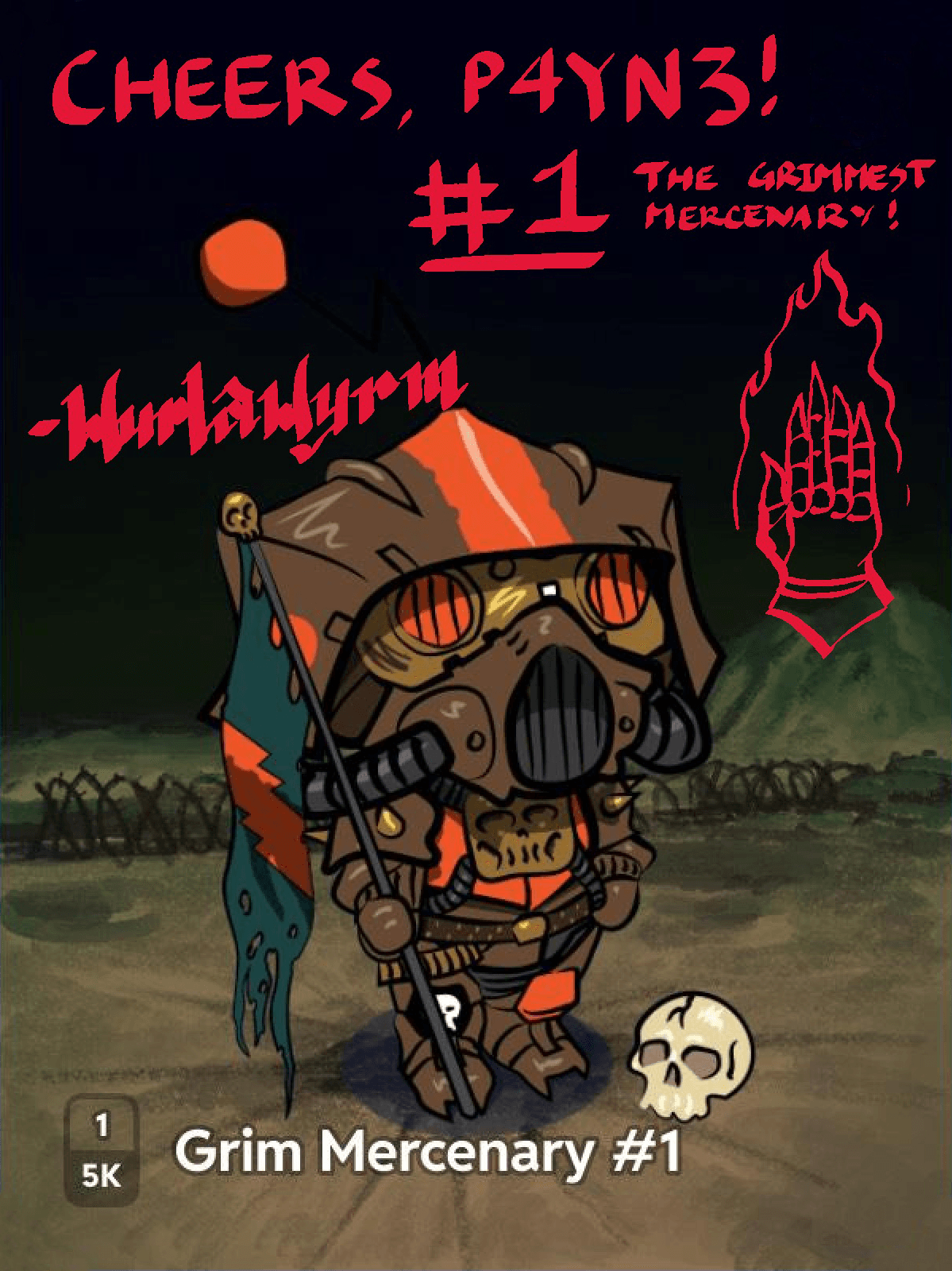 Grim Mercenary #1 [Signed by Wurlawyrm]