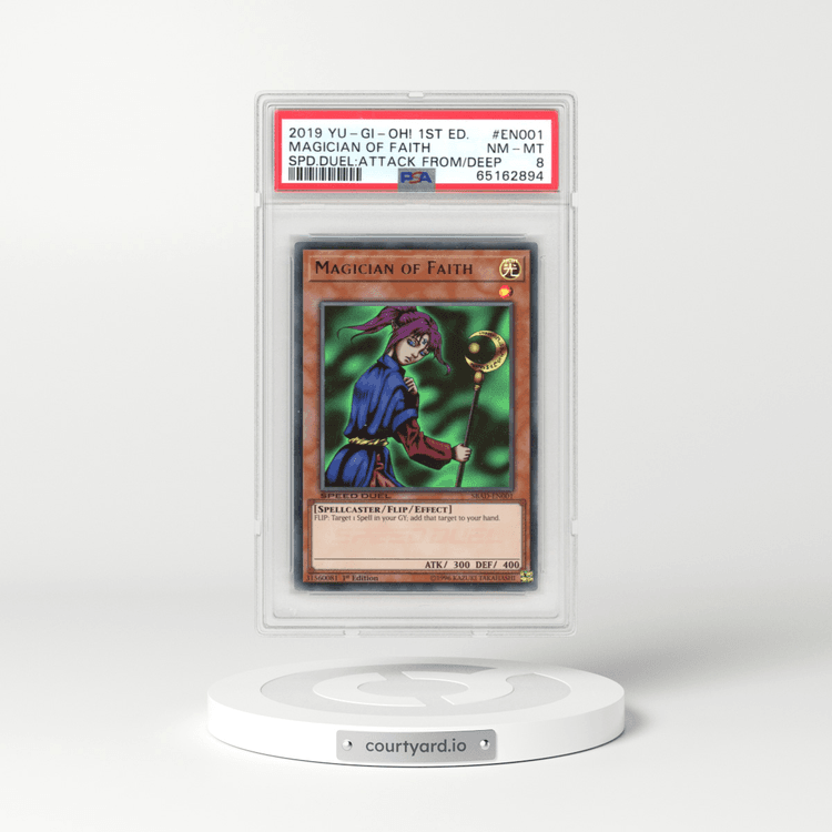 2019 YU-GI-Oh! Speed Duel: Attack From the Deep #EN001 Magician of Faith - 1st Edition (PSA 8 NM-MT)
